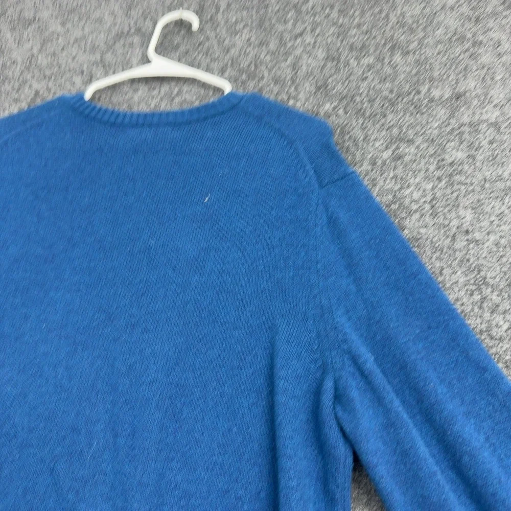 Banana Republic Sweater Mens L Blue Merino Wool Crew Neck Classic Casual